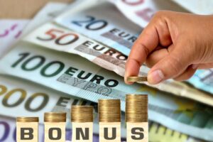 euro e scritta bonus
