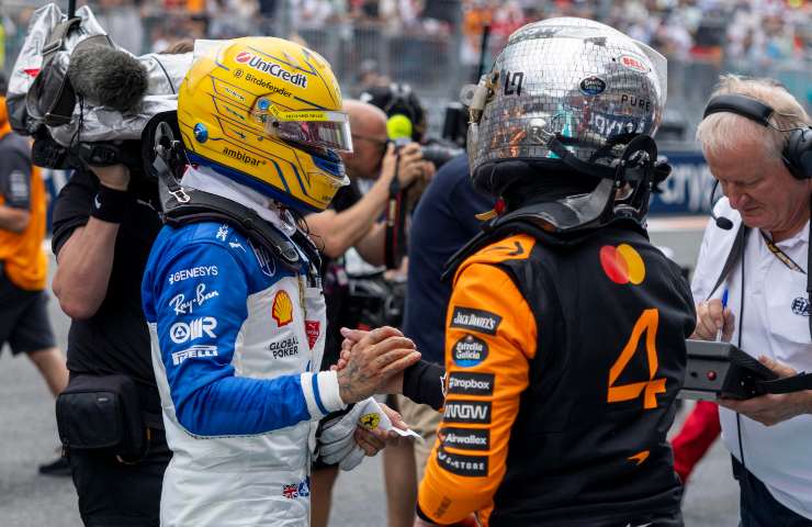 Lewis Hamilton e Lando Norris