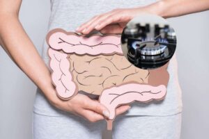 intestino e nel cerchietto dei fornelli