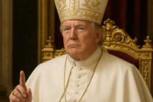 donald trump in versione papa