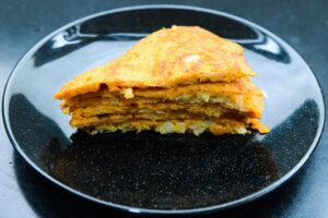 Frittata sul piatto