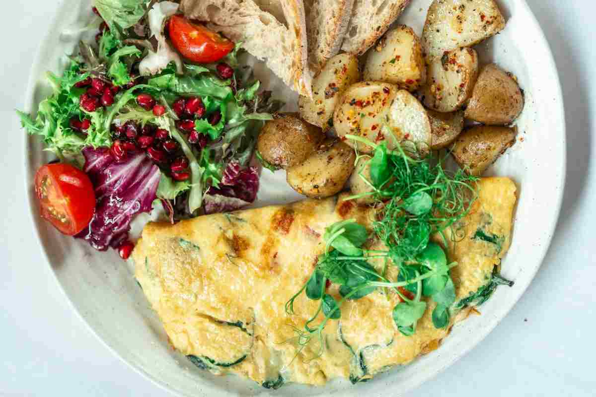 Frittata sul piatto